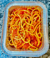 K3 Spaghetti Napoli mit Tomatensoße und Pommes